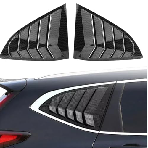 sosega Rear Side Window Louvers Air Vent Scoop Cover Blinds for Honda CRV 2017-2022 (Carbon Fiber Print)