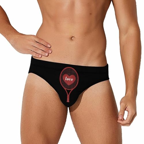 Love Tennis Novelty Men's Brief Swimwear Pants Swimming Trunks Beach Shorts Underwear - Main Image