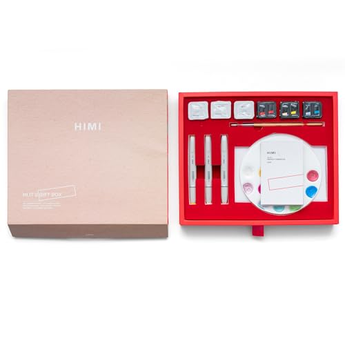 Gouache HIMI kit complet sans craquelure avec 10 pinceaux de précision - 4