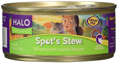 Halo Lamb Stew Wet Cat Food, 5.5oz Can (Pack of 12)