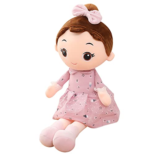 Uposao - Boneca de pano para menina, bebé, de peluche, de 45 cm, bonito brinquedo de peluche para bebé, doce, boneca de princesa, ornamento, menina, bebé, brinquedo, presente de aniversário, Natal,