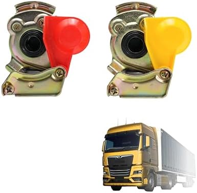 Compressed Air Head M22 x 1.5 Red/Yellow with Valve Set & Dust Ca...