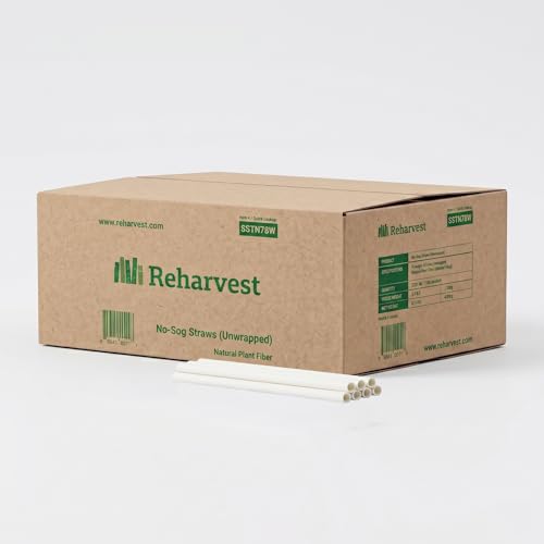 Pitillos biodegradables compostables 8 pulg., pack 5000 miniatura 1
