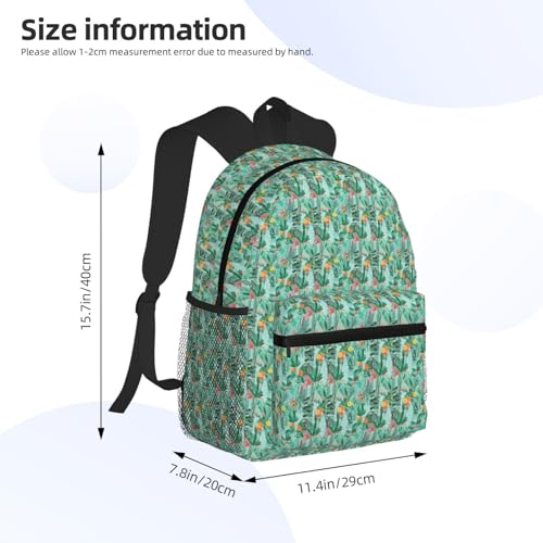 Sac à dos confortable léger et imperméable à imprimé floral - 4