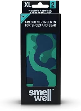 SmellWell ACTIVE XL B y k Boy Camo Green Kamuflaj Ayakkab  ve Ekipman Koku Giderici Yast k k | Bot, Kask, Kayak Ayakkab s  i in G lendirilmi  Nem Emici 2 Adet