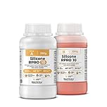 Gomma siliconica liquida per stampi morbidi R PRO 10 atossica e facile da usare (1:1), alta resistenza alla lacerazione e alla rottura, ideale per stampi fai da te (500 gr)