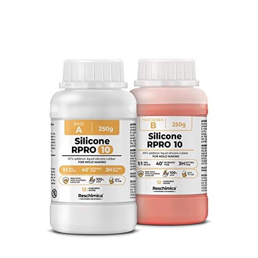 R PRO 10 silikon gummi duplicerande silikon, för gör-det-själv gjutning och mögeltillverkning (mjuk) (500 gr)
