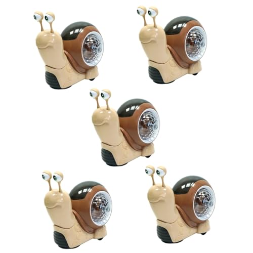 Toyvian 5 Piezas Caracol Que Asiente con La Cabeza Caracol Bebe Juguete Juguetes para Gatear Bebe Juguetes para Bebe De 6 Meses Cangrejo Pequeño Dibujos Animados Niño Abdominales