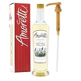 Amoretti - Premium Violet Lavender Syrup with Pump for Flavoring Coffees, Cocktails, and other Bever