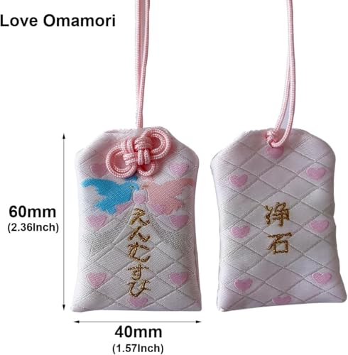 Image of Handmade Traditional Japanese Omamori Blessing Lucky Amulet for Love /Happiness Relationship Hanging Fortune Bag Gifts for Women Men
