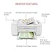 Canon PIXMA TR4720 All-in-One Wireless Printer Home use, with Auto Document Feeder, Mobile Printing and Built-in Fax, White