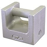 Rice Lake 12870 Cast Iron Painted Grip Handle Test Weight, 20lb Mass, NIST Class F