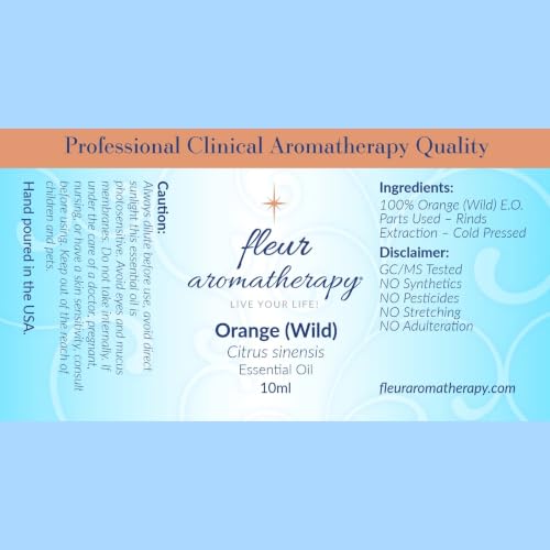 Aceite esencial de naranja silvestre 10ml puro miniatura 2