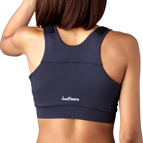 heart&core Shirl Bra, Post-Surgery Racerback Sports Bra - Post Augmentation, Comfortable, Quick-Drying, Double Zip Front4