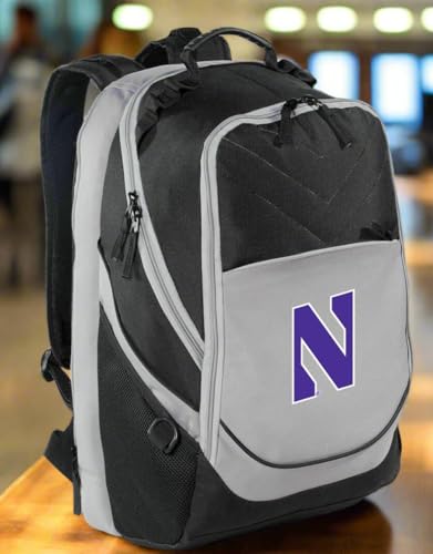 Image of Broad Bay Northwestern Wildcats Backpack | Official NU Wildcats Logo, Padded Laptop Computer Section, Premium 600 Denier Nylon Fabric,