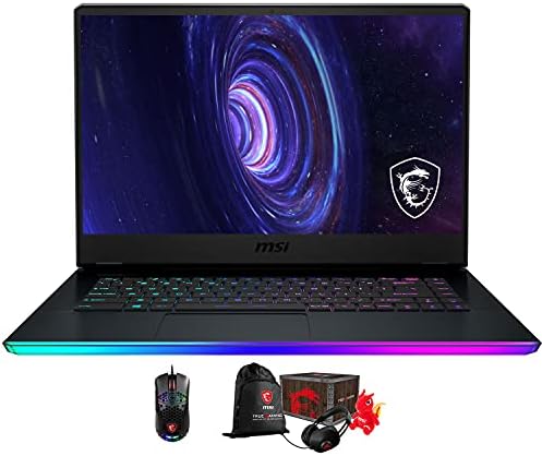 MSI GE66 Raider Gaming & Leisure Laptop computer (Intel i9-11980HK 8-Core, 64GB RAM, 2x8TB PCIe SSD RAID 0 (16TB), RTX 3080, Win 10 Professional) with Gaming Accent, Loot Field
