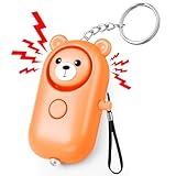 Taschenalarm für Frauen Sehr Laut 130dB mit LED Licht | Sicherheit Schlüsselanhänger Selbstschutz Alarmgerät für Kinder Nachtschichten Hundangriffe Alleingänge