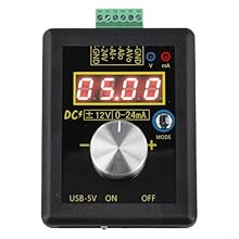 [COMPLETE SETUP] This voltage and current signal generator includes essential components for efficient testing, available in Type 1 (excluding battery) and Type 2 (including battery) options. [USER-FRIENDLY DISPLAY] Featuring a 4-digit high-definitio...