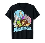 Madagascar Cartoon Group Shot Pop Color Poster T-Shirt