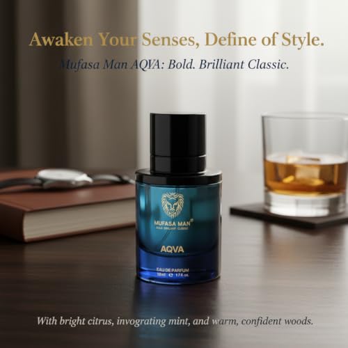 Image of AQVA Eau de Parfum for Man 50 ml I Perfume for Men with Magnetic Cap I Mint & Sandalwood Notes I Long-Lasting 12 Hours | Premium Luxury Fragrance for Gifting Daily Wear
