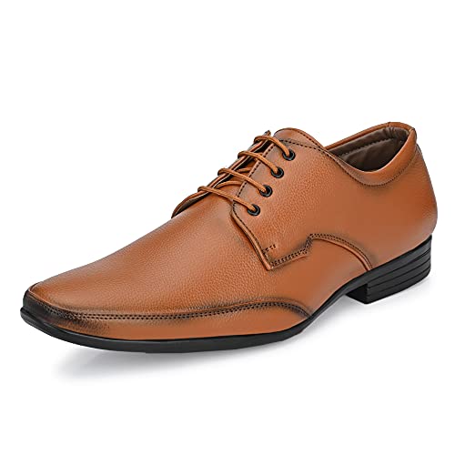 Image of Centrino Formal Shoe for Men | Lace-Up Derby for Business & Casual Wear | Stylish Design with Comfortable Fit Craftsmanship for All-Day Support (8614)