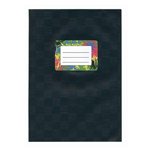 Preisvergleich Produktbild Heftumschlag - Buchumschlag A5 Schwarz mit Bastprägung