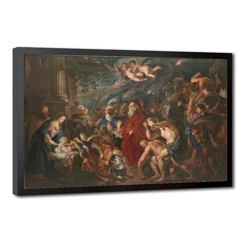 The Adoration of The Magi Rubens toile déco murale sans reflets