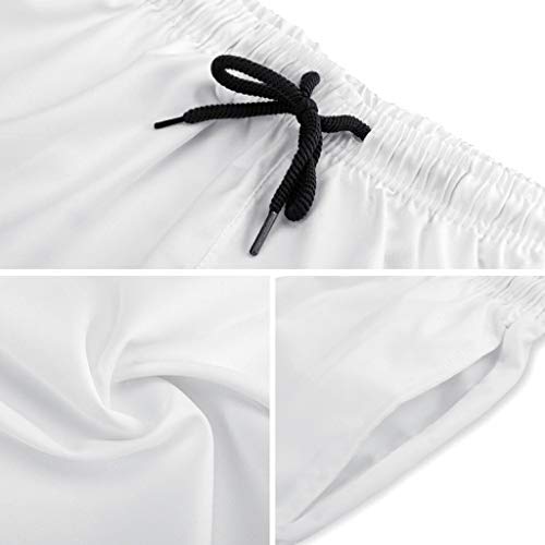 Ktewqmp Zomerzwembroek met tropische regenwoudpalm voor mannen, zwembroek met zakken - Image 6