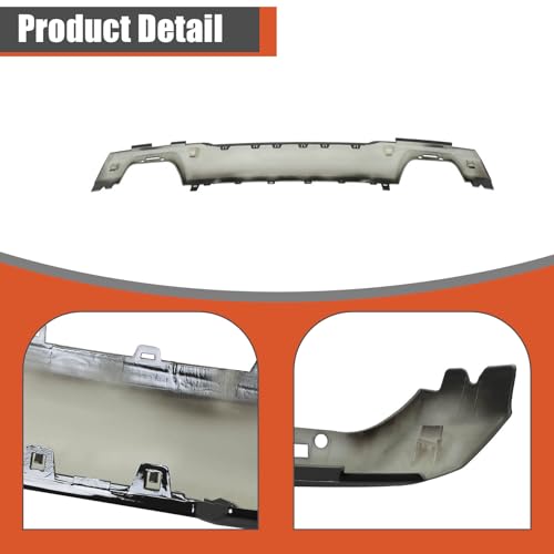 Image of labwork Glossy Black Front Bumper Skid Plate Lower Valance Molding Trim Replacement for F150 2021-2023 ML34-17F771-ACW