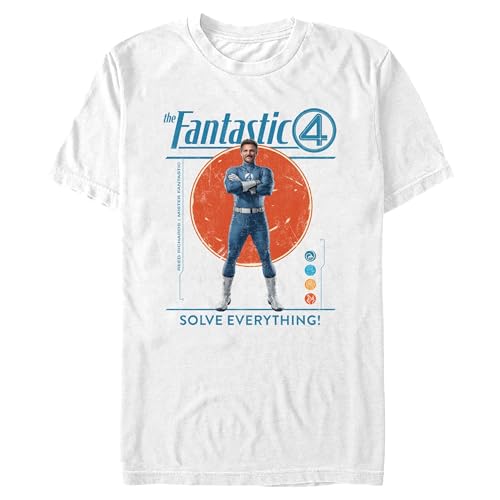 Men's The Fantastic Four: First Steps Reed Richards Solve Everything T-Shi