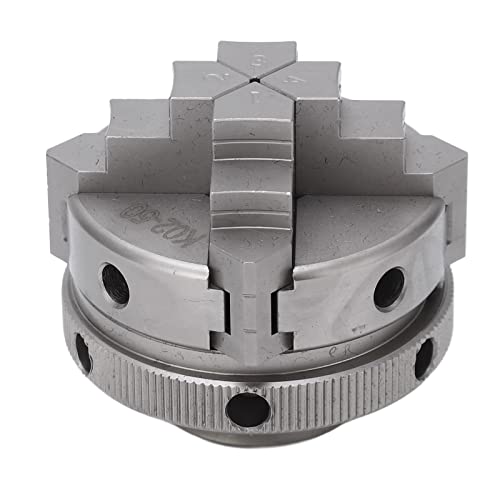 Mandrin de Tour à Centrage Automatique, Haute dureté M14 Mâchoire de Mandrin de Tour Industriel Résistant à l'usure K02 50 Réversible 4 Mâchoires Précises pour Machine-outil