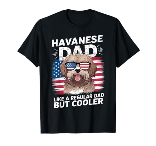 Havanese Dad – Divertente festa del papà cane papà design Maglietta