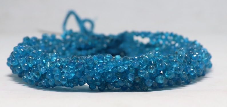 Perles lisses en apatite naturelle pour réussir vos montages de bijoux DIY