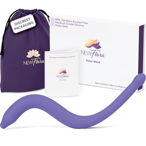 NewFlora Pelvic Wand Perineal Massage Wand for Women & Men, S Shaped Massager Tool