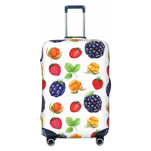 Travel Luggage Covers - Strawberry fruit Elasticity Suitcase Covers Protector for Luggage 18-32 Inch