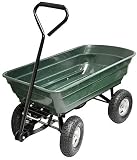 Carrello da giardino ribaltabile a 4 ruote, capacità di carico 120 kg, altezza esterna 490 mm, larghezza esterna 510 mm, lunghezza 1100 mm, gamma prodotti Kingfisher Carrelli, Carrelli