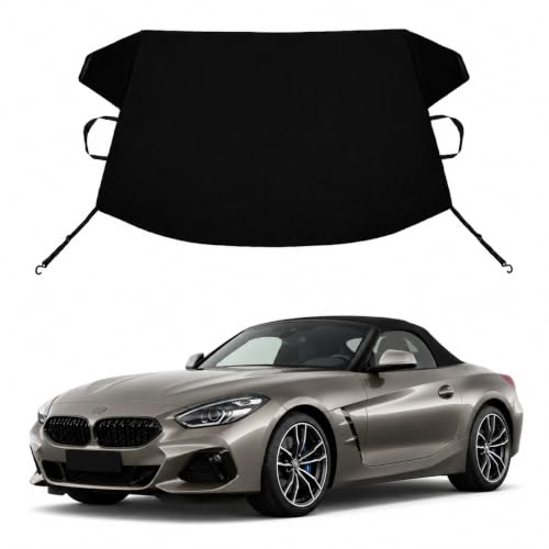 Image of Z4 Custom Windshield Cover for Ice and Snow BMW Z4 Heavy Duty 600D Oxford Fabric Windshield Protector Fit Waterproof Frost Snow Cover Winter Car Accessories