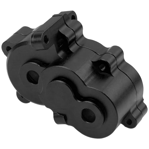 Vgoohobby Metal Center Gearbox Transmission Housings Compatible with 1/16 Traxxas E-Revo 71054 VXL Mini Slash 4WD 70054 Mini Summit RC Car (Black)