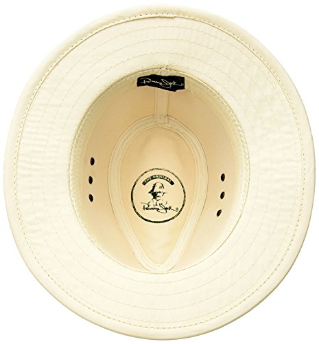 Panama Jack Men's Original Canvas Safari Sun Hat, 2 1/2" Brim, Upf (Spf) 50+ Sun Protection (Natural, Large) #TOP2
