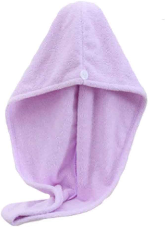 Microfiber Wisp Dry Hair Towel,Women Adult Bathroom Absorbent Quick-Drying Bath Thicker Towel,Shower Cap for Drying Hair(Gray)