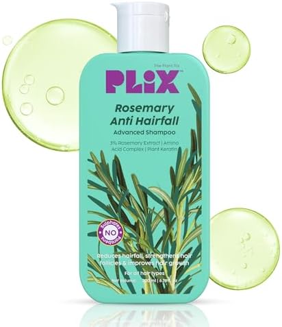 The Plant Fix Plix Rosemary Advanced Anti HairFall Shampoo for Decreases Hair Fall & Breakage - 200 ml | All Hair Types | Men & Women | Sulphate & Paraben Free