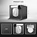 NEEWER 50W Upgraded Photo Studio Light Box, 24
