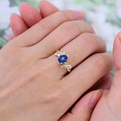 1 Carat Oval Cut Engagement Rings for Women Gemstone Rings for Women 10K 14K 18K White Yellow Rose Gold Wedding Ring Anniversary Promise Ring Birthstone Statement Rings 5