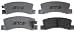 ACDelco 14D325C Advantage Ceramic Rear Disc Brake Pad Set with Wear Sensor