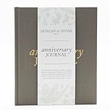 DUNCAN & STONE PAPER CO. Wedding Anniversary Journal - Anniversary Journal for Couple - Wedding Notebook & More - Wedding Memory Book to Capture Moments (Taupe,189 Pages)