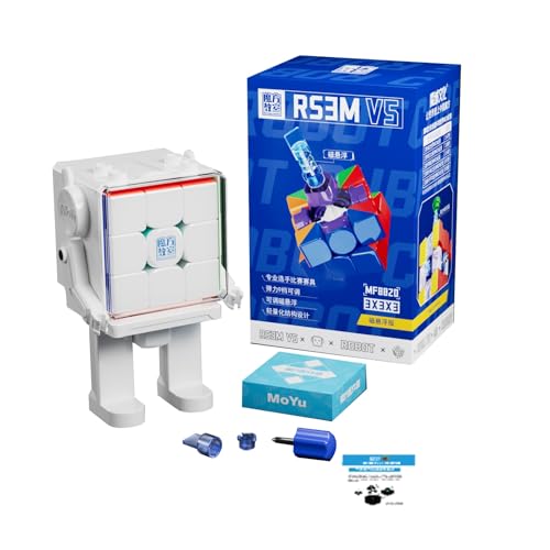 Moyu RS3M V5 3X3 ���ʂł� �X�s�[�h �L���[�u ���{�b�g�`�f�B�X�v���C �{�b�N�X�A3x3 �p�Y�� �L���[�u �X�e�b�J�[�Ȃ� rs3mv5 MagLev �}�X�^�[ �L���[�u �X�s�[�h �L���[�o�[�̂��߂̃M�t�g �R�[�e�B���O (���C���㎮+����