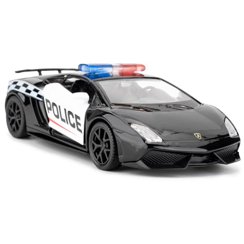 Modelo a escala 1:36 Lamborghini Gallardo coche policía miniatura 1