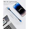 Short iPhone Charger Cord, USB A to Lightning Cable 1FT/2Pcs [Apple MFI Certified] Braided Fast Charging Wire Data Line for iPhone 14 Pro Max 13 12 Pro/11/XS/XR/X/SE/8 Plus/7/6s, iPad Mini/Air for Car