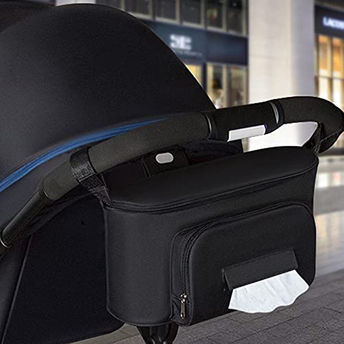 Moniss Bolsa organizadora para carrinho de bebê, cor sólida, carrinho de bebê, carrinho de bebê, ces