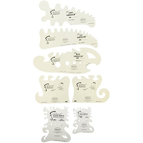 Artool Freehand Airbrush Templates, Essential 7 Pouch Cover